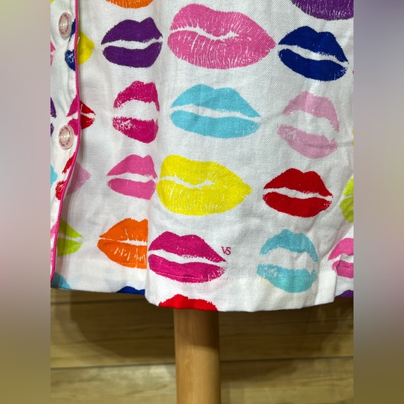 Victorias Secret bright heart print pyjamas top large - Picture 8 of 12